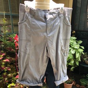 Cargo shorts/capris. Great for camping/hiking